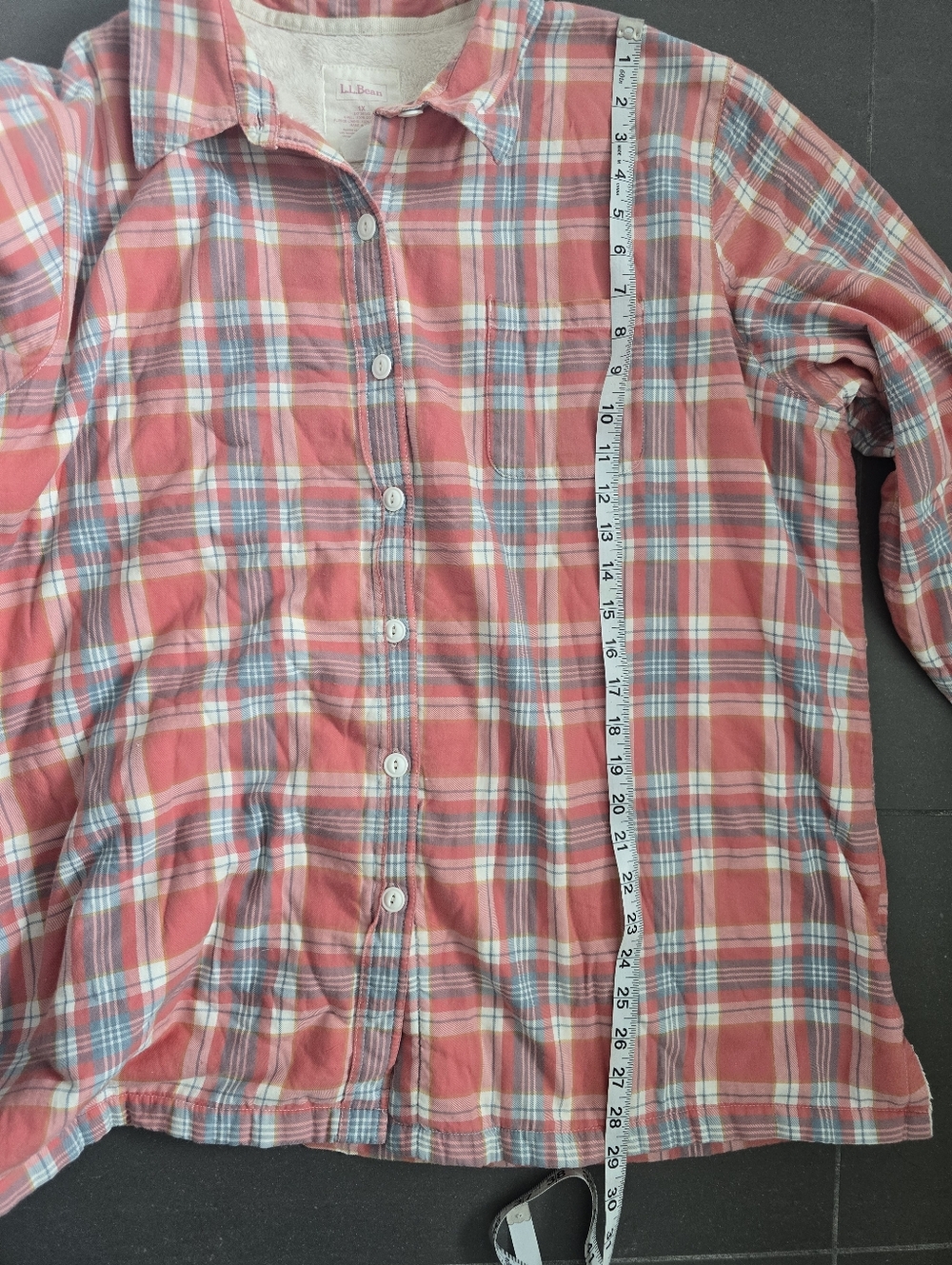 L.L Bean Sherpa Lined Plaid jacket - Picture 6 of 6